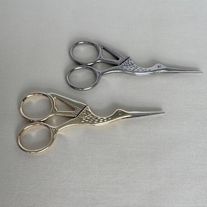 Crane Sewing Scissors, Stork Bird Embroidery Scissors, Stainless Steel