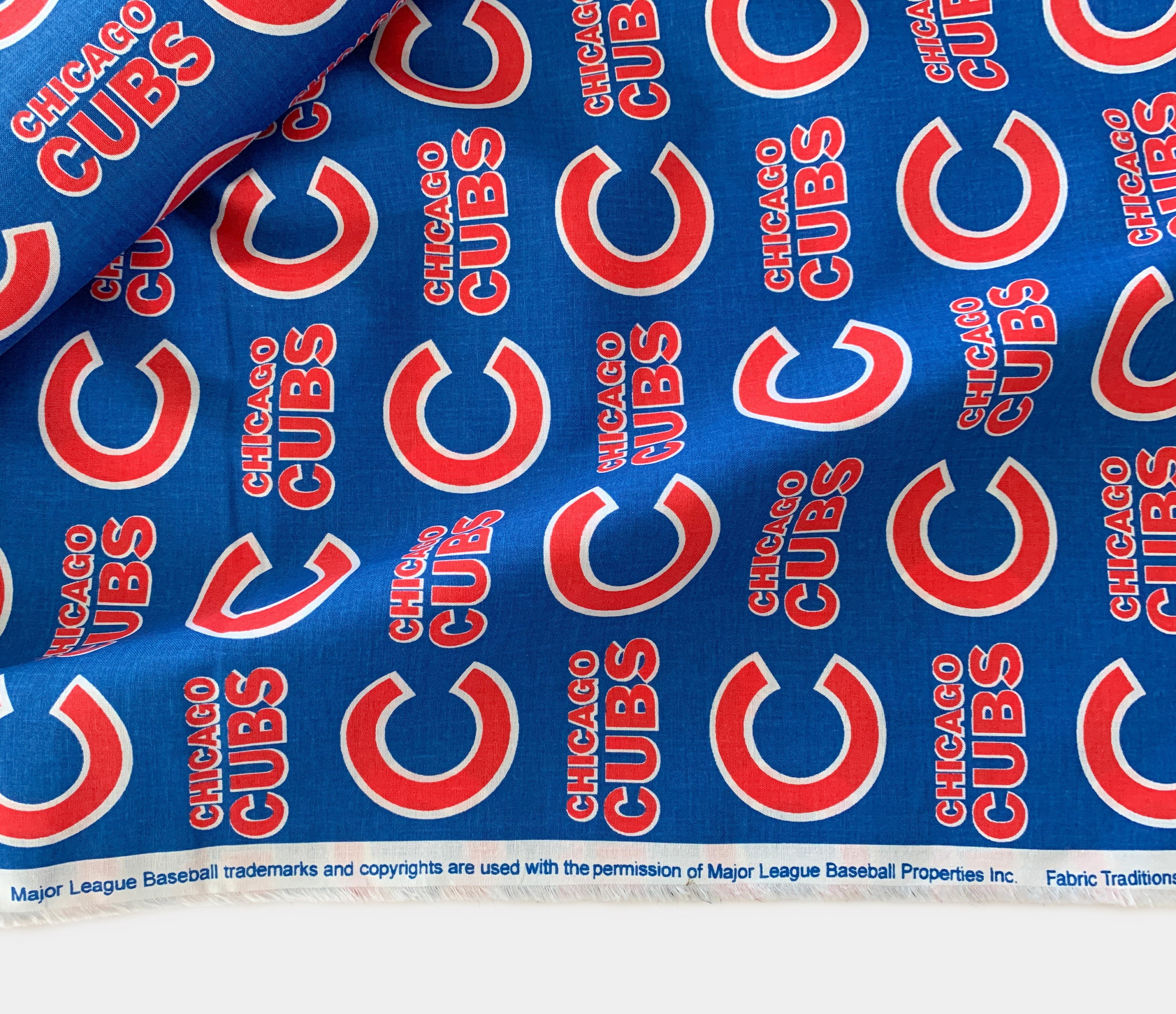 Chicago Cubs Logo Fabric, 100% Cotton, Quilting Weight - Etsy
