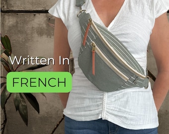 Modello di cucito per borsa a tracolla Freedom, versione francese (modello PDF)