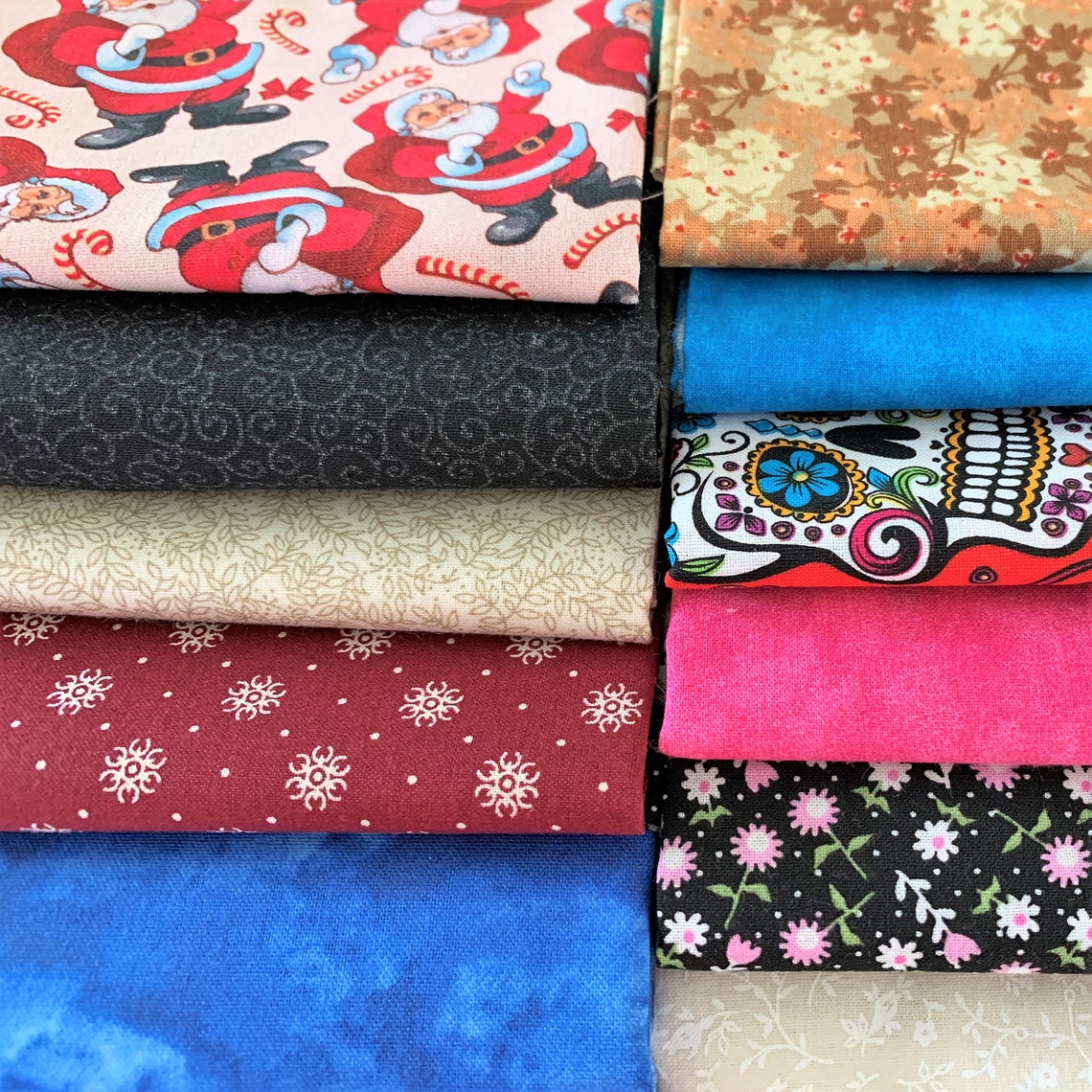 Cotton Fabric Scraps By The Pound Large Quilting Cotton Etsy