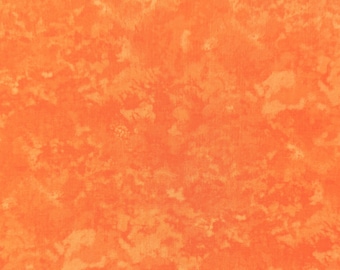 Orange Marmor Baumwollstoff, Tonale Grunge Texture, Quilting Gewicht