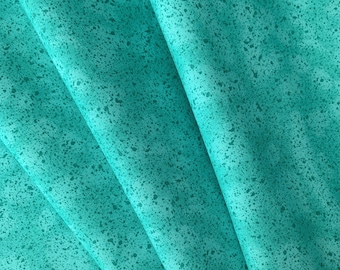 100% Cotton Fabric, Aqua Splatter, 1stQuality Cotton Quilting Fabric, Fabric by the Yard, Half Yard, Home Decor Fabric, Apparel