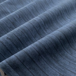 Navy Blue Wood Plank Cotton Fabric by the Yard, Half Yard, Quilting Fabric, Home Decor Fabric, Premium Quality Material, Blue Blender