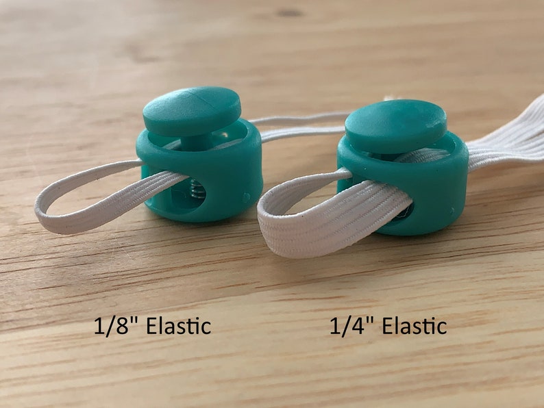 Pair of Button Toggle Cord Locks Face mask toggles elastic Etsy