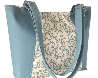 Uptown Tote Bag Nähschnittmuster, Schultertasche mit Druckknopfverschluss (PDF-Schnittmuster)
