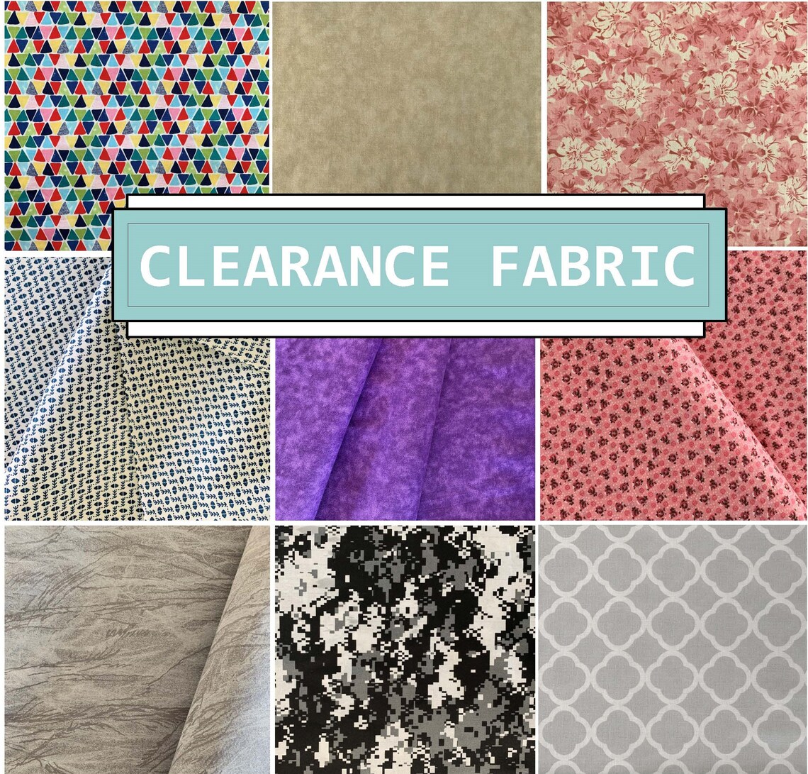Clearance Cotton Fabric 100 percent cotton fabric by the yard Etsy