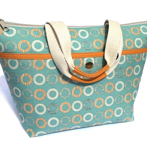 Schnittmuster für eine Lunchtasche mit Reißverschluss, Tutorial für eine isolierte Lunchtasche mit Taschen, klaren Anweisungen und Musterstücken zum Ausdrucken im Lieferumfang enthalten