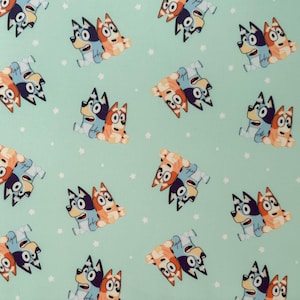 Bluey and Bingo Best Friends Cotton Fabric, 100% Cotton, by Springs Creative, 44&quot; Wide