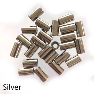 5mm Hole. Metal Ends Caps, High Quality Cord Ends, Clothing Hardware , Bag Hardware, Purse Hardware, Cord Ends, Silver, Gold, Gunmetal,Black Silver