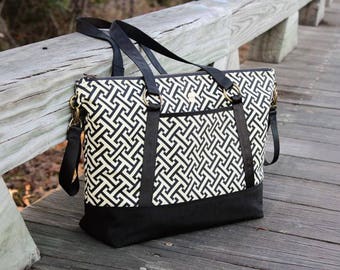 Tote Bag Sewing Pattern, PDF Sewing Pattern Download, Travel Bag Pattern, Bag Sewing Pattern, Diaper Bag Sewing Pattern, Large Tote to Sew