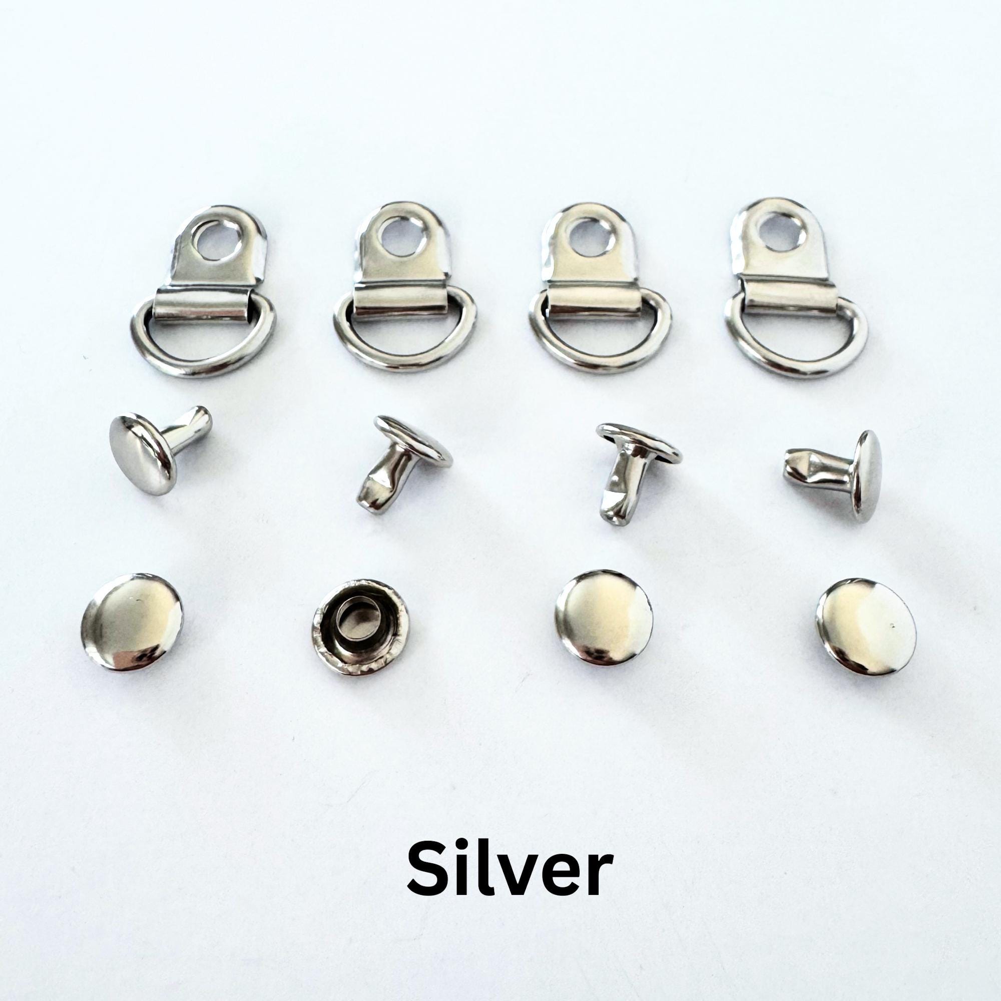 D-ring Rivet Set for Purse Straps, 4 Full Sets Included - Etsy