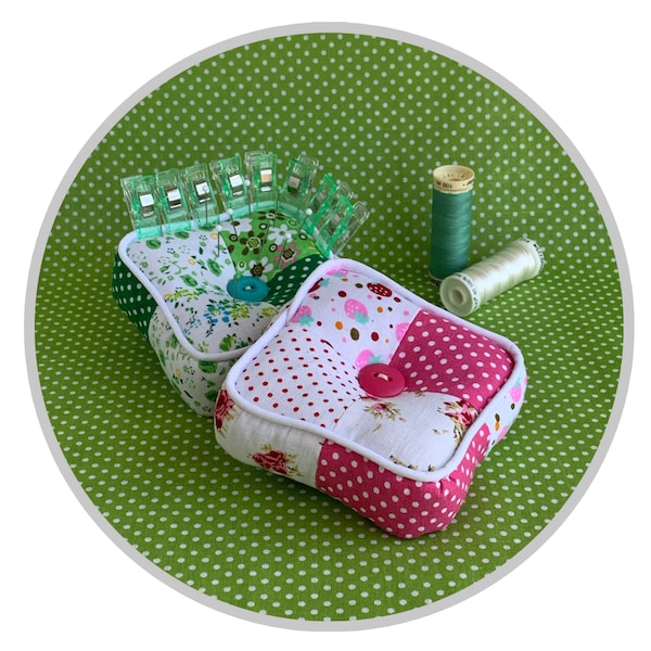 Clip & Pin Cushion PDF Sewing Pattern, Pin Cushion Pattern, Pattern Pieces Included, Holds Clips and Holds Pins Both!