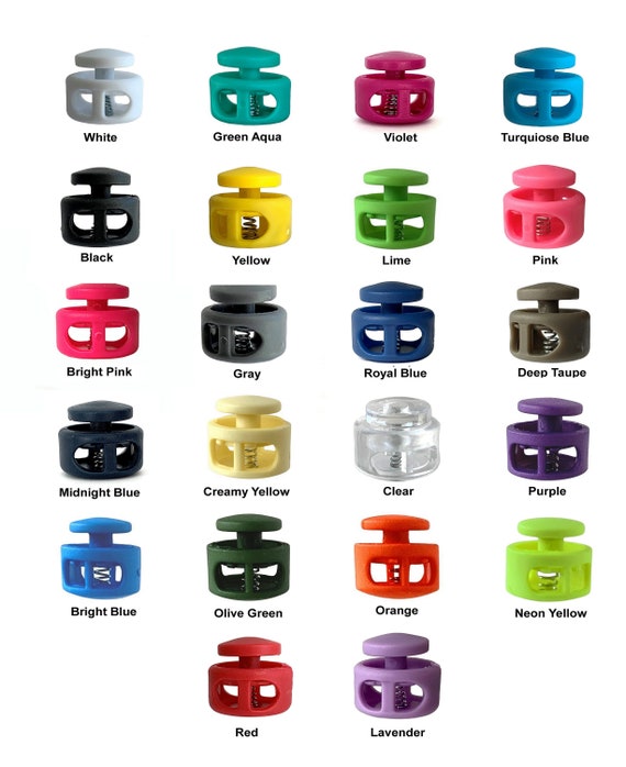 Toggle Cord Locks Plastic Button Toggles Elastic Cord Locks