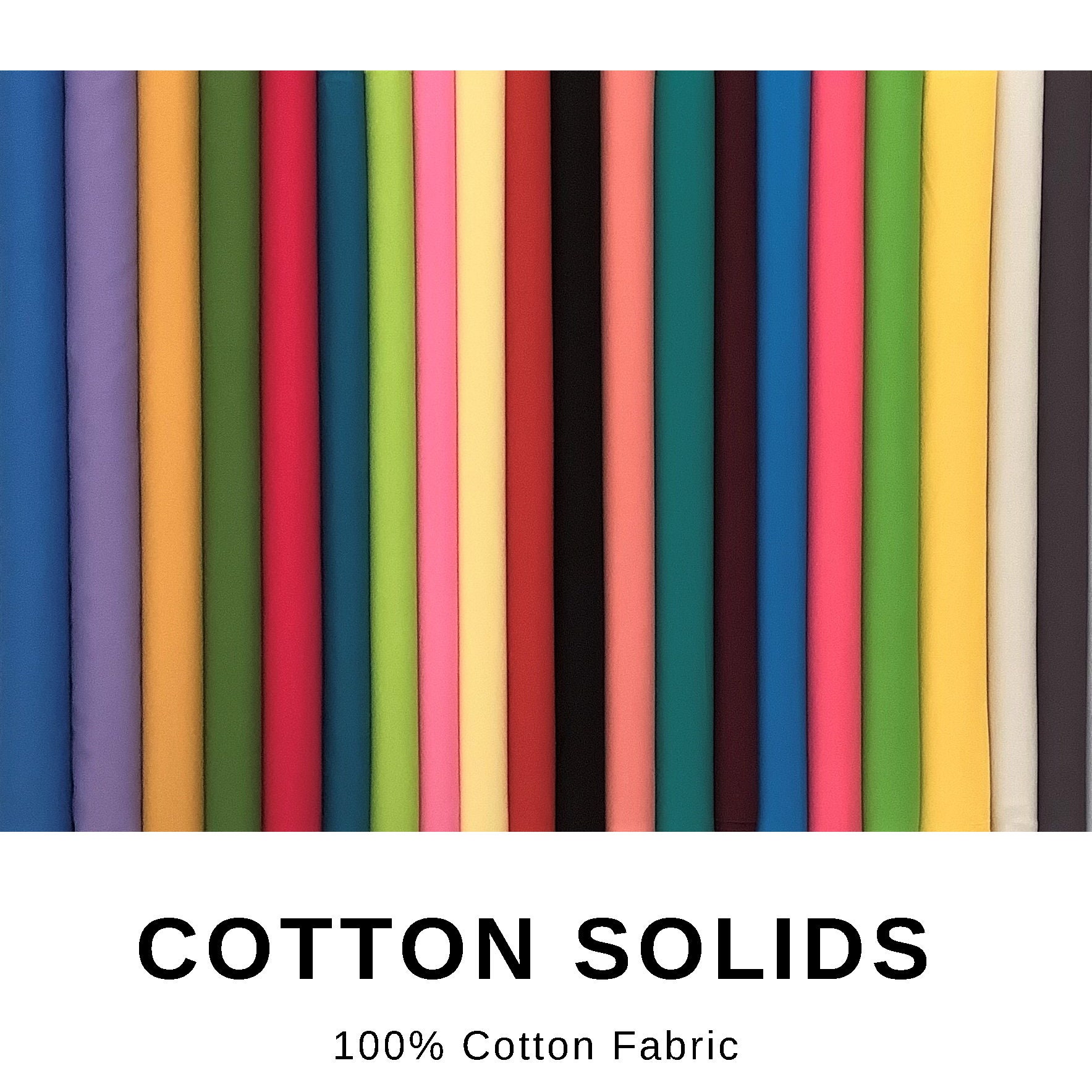 100 Cotton Solid Fabrics Classic Cottons Solid Color Fabric Etsy