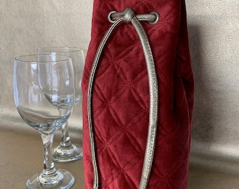Wine Tote Sewing Pattern, Easy DIY Gift Bag (PDF Pattern)