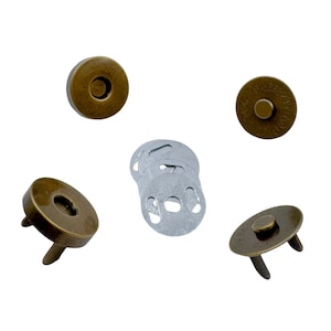 18mm Magnetic Purse Snap Set, Bag Closure Hardware