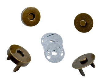 18mm Magnetic Purse Snap Set, Bag Closure Hardware