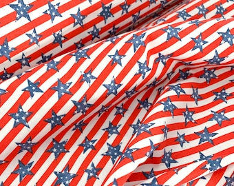 Stars and Stripes Patriotic Fabric, 100% Cotton Fabric, Quilting Cotton, Apparel Fabric, Sold by Quarter, Half & Full Yard,