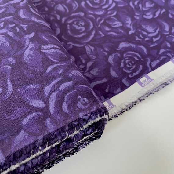 Floral Rabbit *CHOOSE DESIGN* Purple Grey Quilting Fabric FQ Cotton 