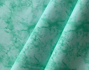Mint Green Marble Cotton Fabric, Quilting & Home Decor