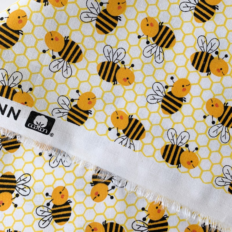 Bee Happy Fabric - Etsy