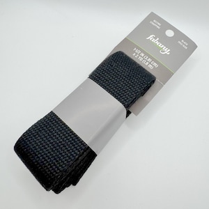Correa negra resistente de 1,5", corte de 2 yardas, para cinturones, equipaje, bolsos y asas.