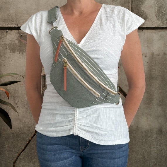 Borsa A Tracolla Donna Con Marsupio - Piccola E Leggera Per Shopping E Viaggi | Modello A Quadri - Foto 7