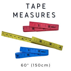 Measuring Tape, 60&quot; Sewing Tape Measure, 150cm Tape Measure, Flexible tape measure, Soft measuring tape, Body Tape Measure, Sewing Measure