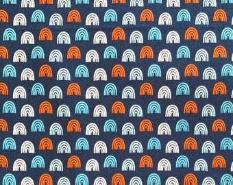 Scalloped Waves Cotton Fabric, Camelot Fabrics, Emma Mila Design
