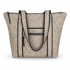 Molde em PDF para costura de bolsa Carry All Tote | Bolsa com zíper | Bolsa de ombro grande | Download instantâneo
