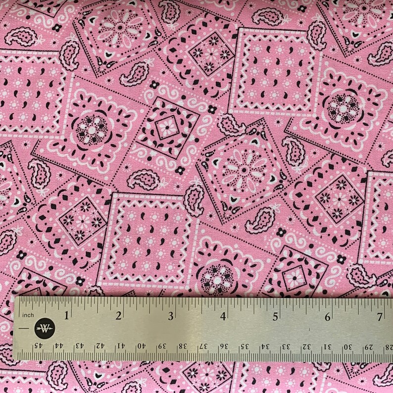 Bandana Fabric 100 Cotton Fabric by the Yard and Half Yard Etsy