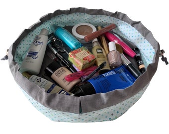Octagana Bag Sewing Pattern, Cinch Pouch, Makeup Organizer (PDF Pattern)