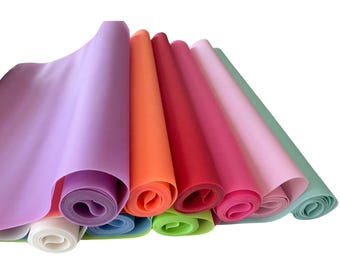 Solid Color Jelly Vinyl Rolls, Matte, For Bagmaking and Crafts