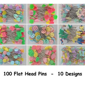 Clover Glass Head Sewing Pins Extra Fine & Sharp for Quilt Piecing 100 per  Package 