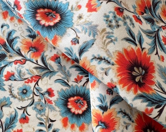 Vintage Floral Baumwollstoff, Quilt Bekleidung und Wohnkultur