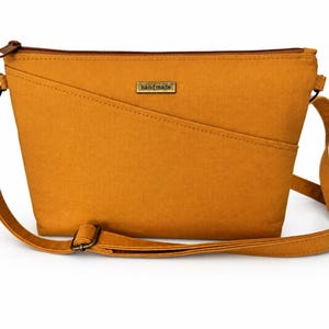Crossbody Bag Sewing Tutorial | Zipper Top Purse with Diagonal Pockets and Adjustable Strap