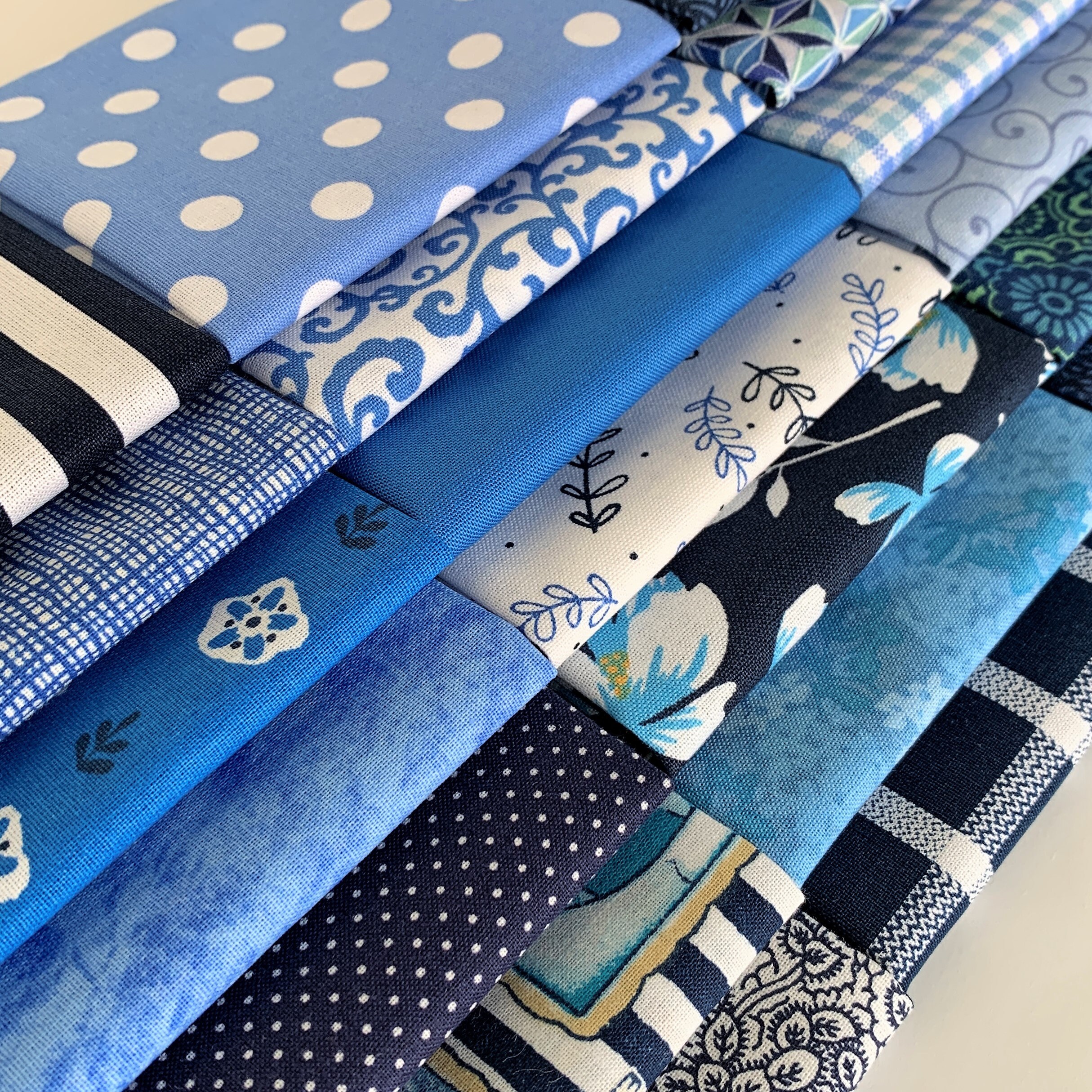 Blue Layer Cake Fabric Bundle of 21 Pieces PreCuts 10 x 10 Etsy