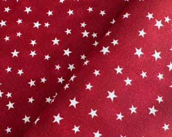 Patriottische katoenen stof rode sterren, quiltkleding