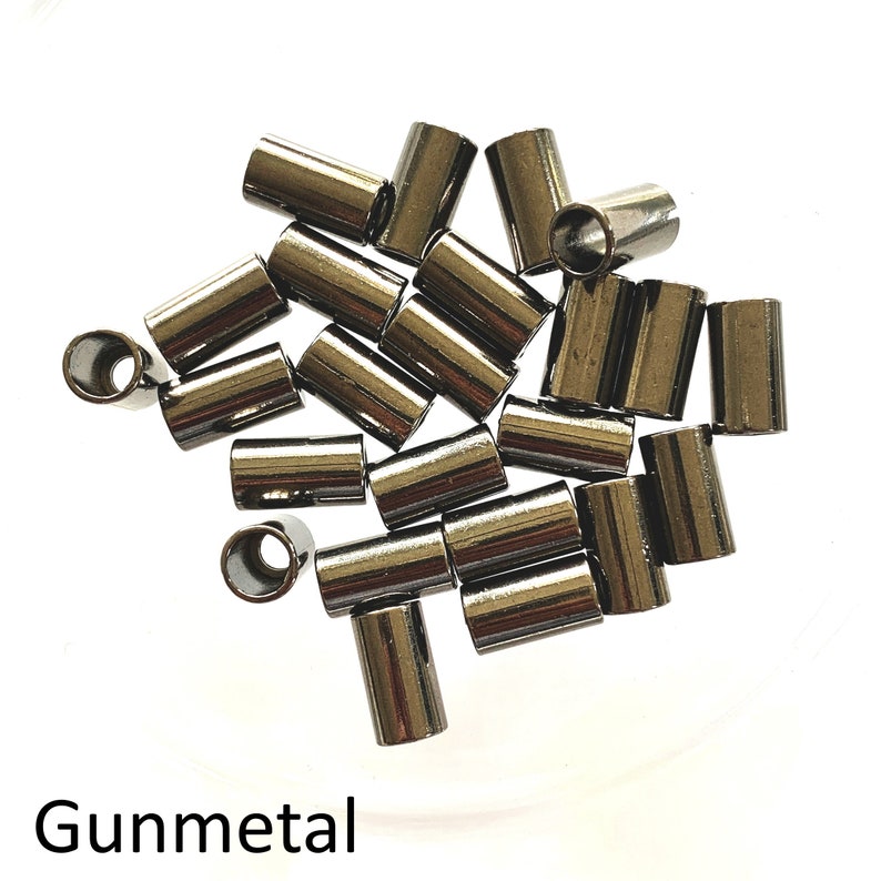 5mm Hole. Metal Ends Caps, High Quality Cord Ends, Clothing Hardware , Bag Hardware, Purse Hardware, Cord Ends, Silver, Gold, Gunmetal,Black Gunmetal