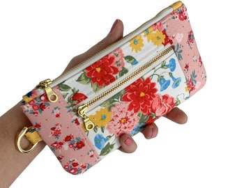 Blossom Wallet PDF Sewing Pattern, Zippered Coin Purse Tutorial