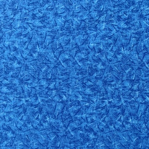 Blue Scratch Marble Blender Cotton Fabric, 100% Cotton,  Quilting Weight Cotton Fabric, Royal Blue Fabric by the Yard, Half Yard, Home Decor