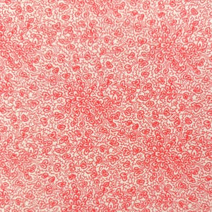 Coral Creeper 100% Cotton Fabric, Quilting Weight Cotton, Home Decor Fabric, Fabric by the Yard, Half Yard, First Quality