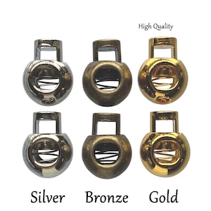 Metallkordelschlösser, Gold Toggle Kordelschloss, Silber Toggle Kordelschloss, starke Kordelschloss, Knebel, Premium-Qualität Metallknopf Stil Kordelschlösser