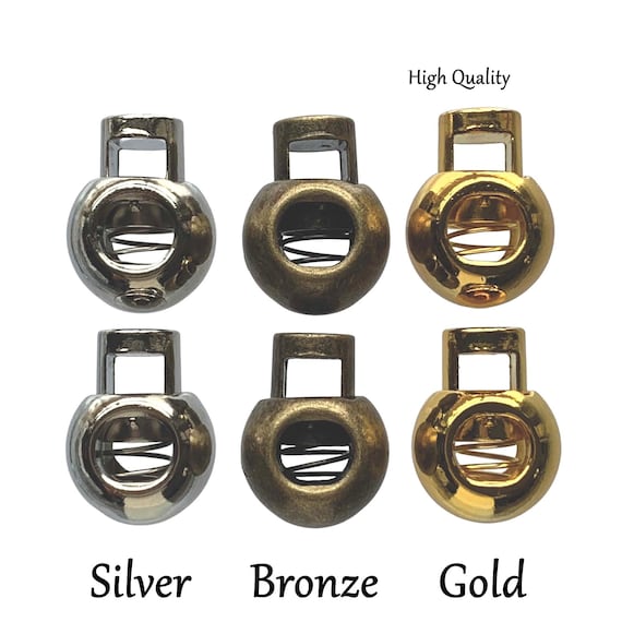 Metal Cord Locks, Gold Toggle Cord Lock,silver Toggle Cord Lock, Strong Cord  Lock, Toggle, Premium Quality Metal Button Style Cord Locks 