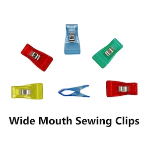 Pinzas de costura de boca ancha, pinzas de acolchado multicolor
