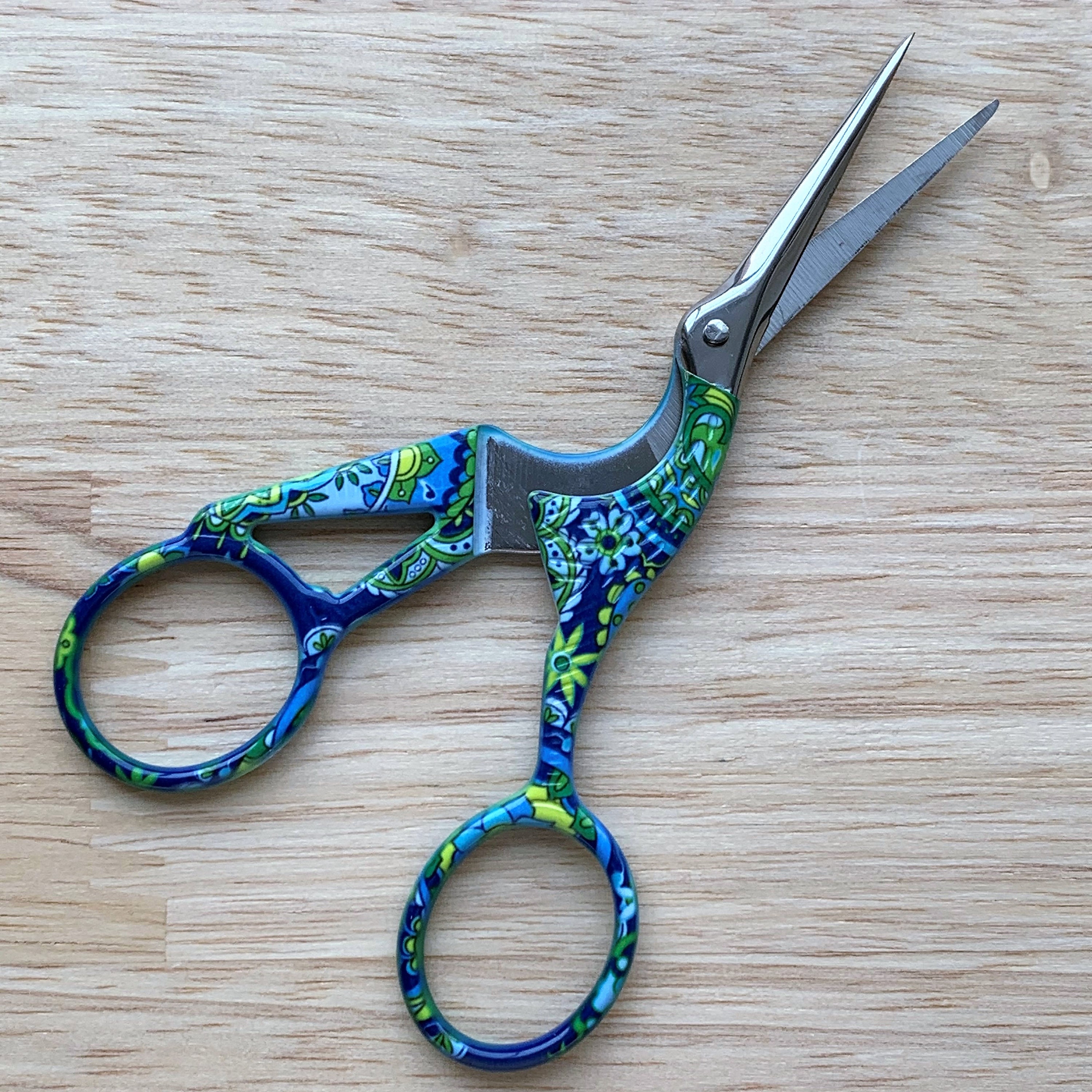 Scissors Small Sewing Scissors Embroidery Crane Bird Etsy