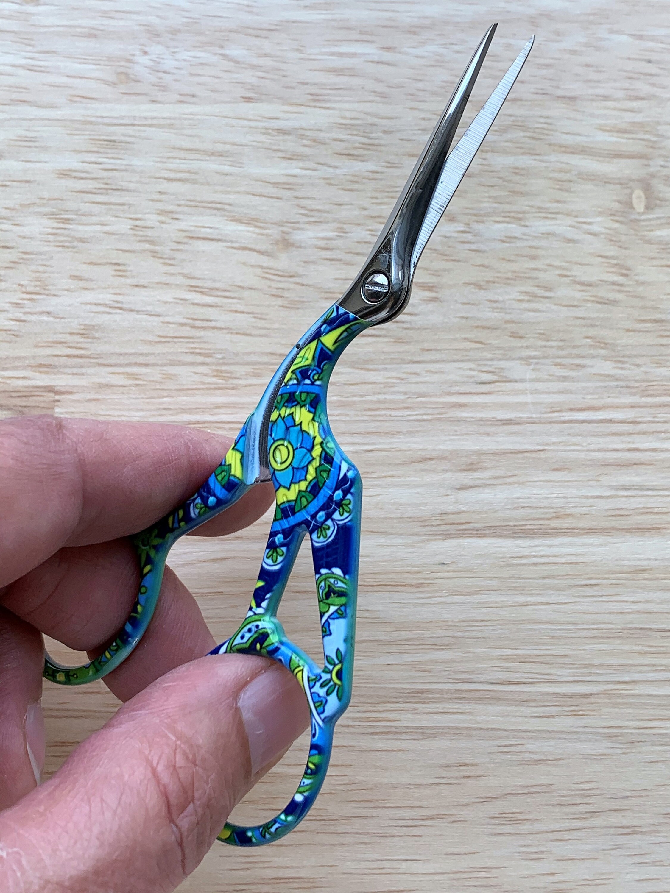 Scissors Small Sewing Scissors Embroidery Crane Bird Etsy