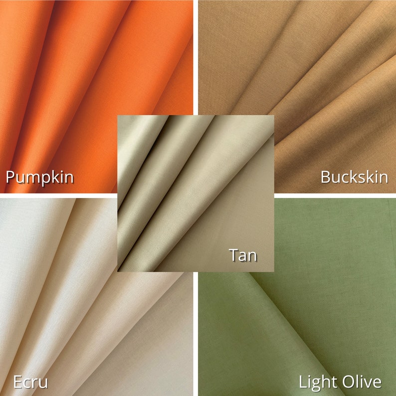 100% Cotton Solid Fabrics, Classic Cottons, Premium Solid Fabric, Dream Cotton, Quilt Cotton, Priced by the HalfYard, New Colors, 45 COLORS image 9