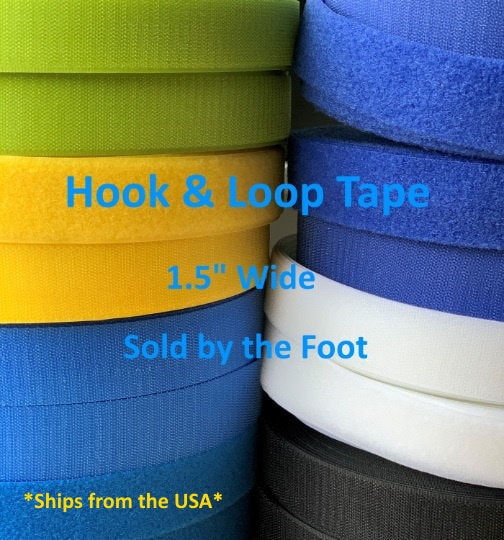 Double Side Hook and Loop Velcro Tape. Reusable Fastening Tape. Tape by the  One Yard. Sew-on Hook and Loop. 