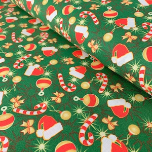 Holiday Spark Cotton Christmas Fabric, Quilting Weight